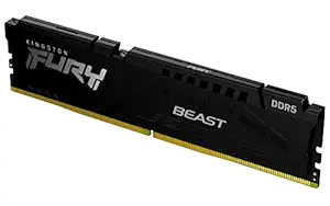 Kingston Fury Beast 16GB 5600MT/s DDR5 CL36 DIMM Desktop Memory Single Module KF556C36BBE-16
